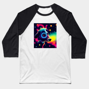Galaxy Cosmic Dog Baseball T-Shirt